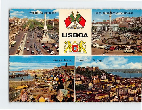 Postcard scenes views lisbon - scenes,